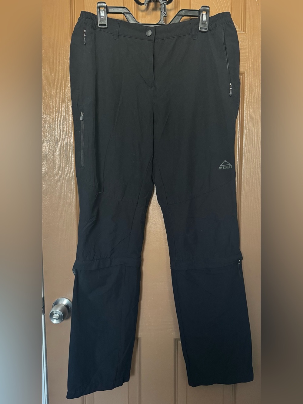 McKinley Women’s Convertible Hiking Pants with Zip-Off Legs - Black